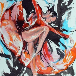 Danse à la robe rouge de Jean-Luc Lopez