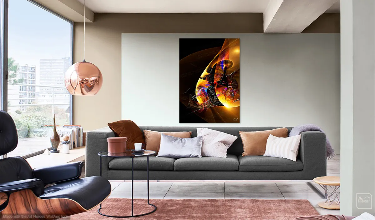 Lueur d'Or de Christian Chaufheid dans un décor