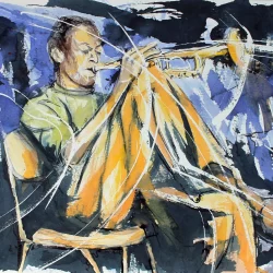 Trompettiste à la Chaise de Jean-Luc Lopez