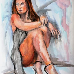 L'Attente sous le Porche de Jean-Luc Lopez