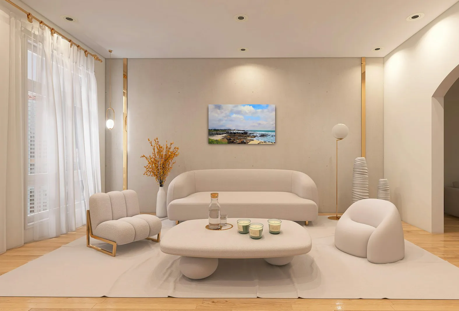 Côte Sauvage à Batz de José Daoudal dans un décor