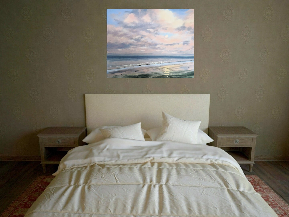 Reflets pastel de José Daoudal dans une chambre