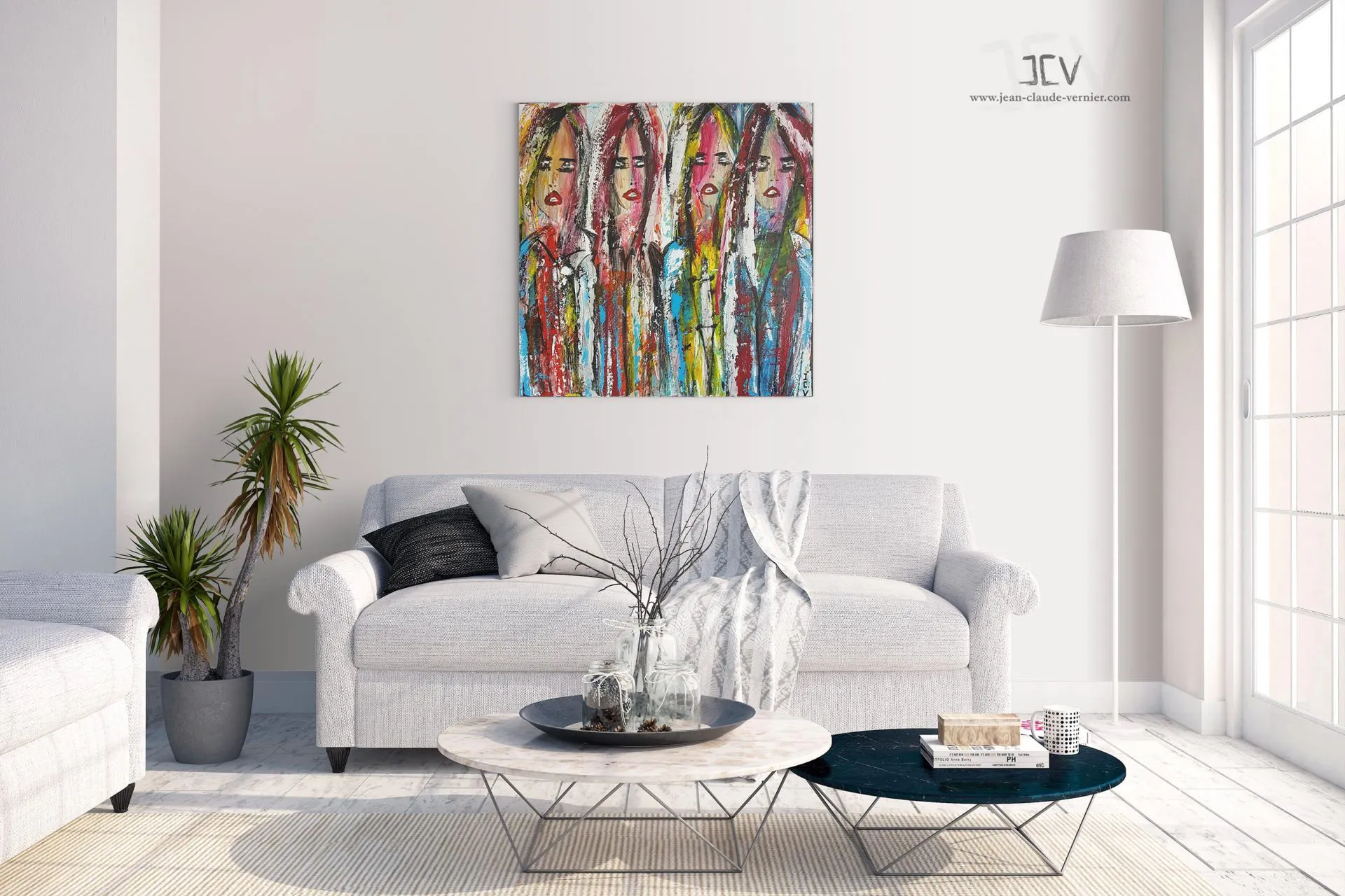 Les Nanas de Jean-Claude Vernier dans un salon