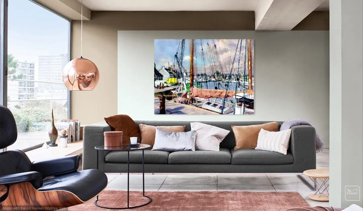 Bassin à Saint-Vaast-la-Hougue de Daniel Davoine dans un salon