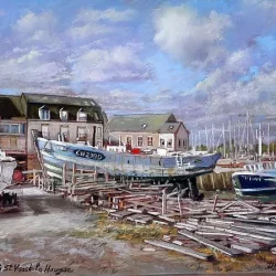 Chantier Naval à Saint-Vaast-la-Hougue de Daniel Davoine