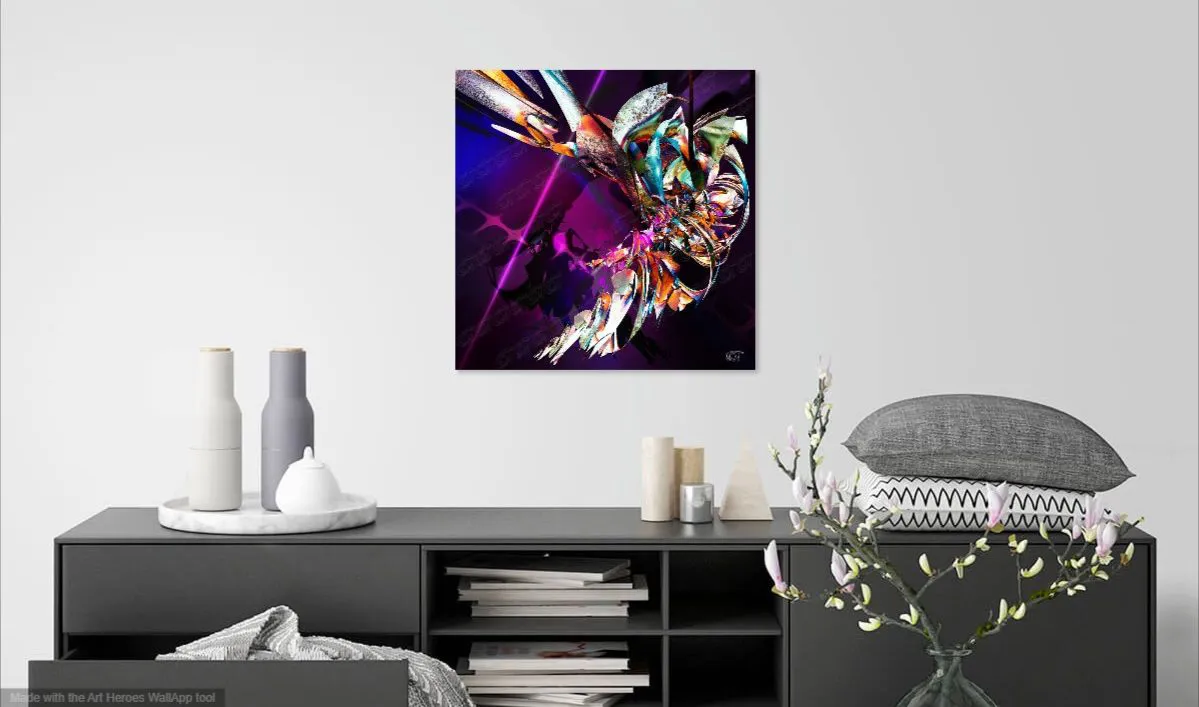 Drone-Abeille de Christian Chaufheid dans un décor