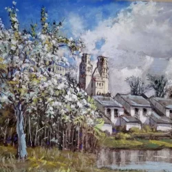 Printemps à Jumièges de Daniel Davoine