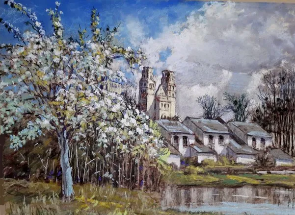 Printemps à Jumièges de Daniel Davoine