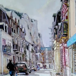 Une rue au Tréport de Daniel Davoine