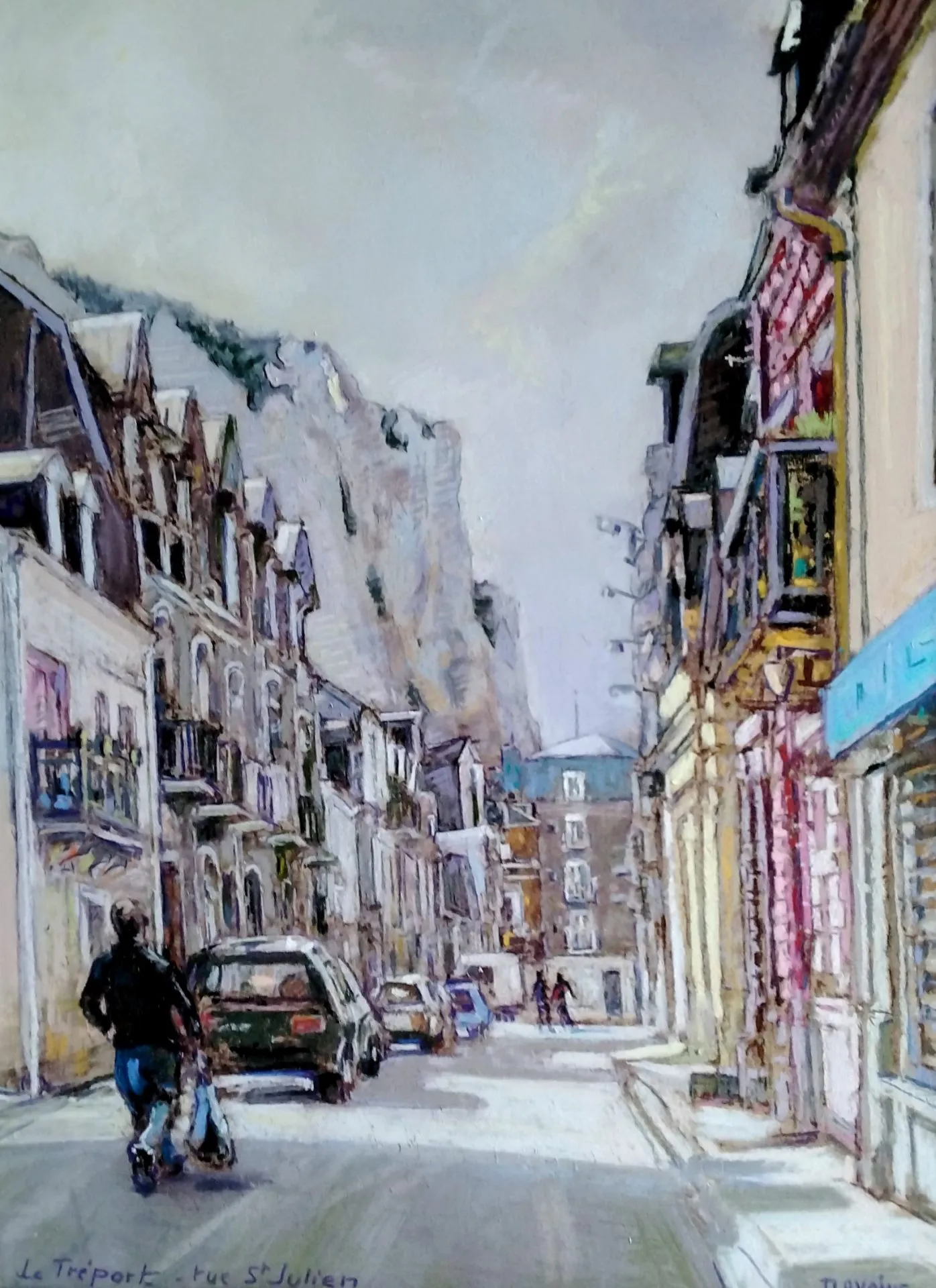 Une rue au Tréport de Daniel Davoine