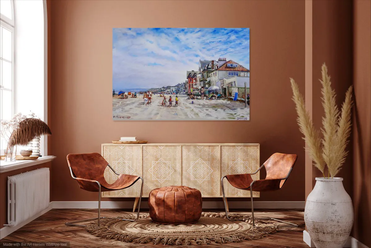 Vacances à Villers-sur-Mer de Daniel Davoine dans un décor