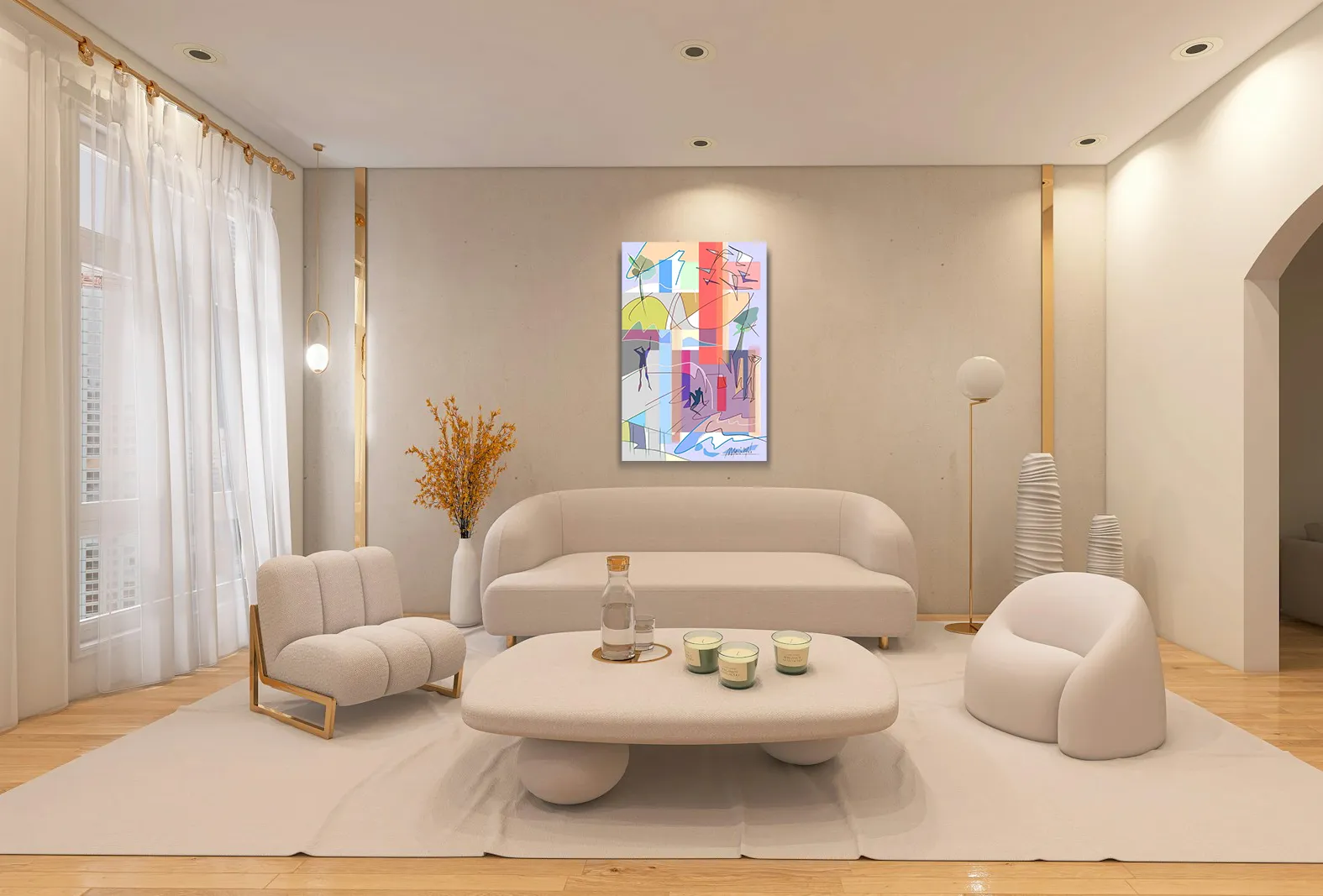 Lumière du petit matin de Marcio Melo dans un décor