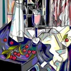 Lys jaune et cerises de Marcio Melo