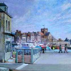 Arrivée à Barfleur de Daniel Davoine