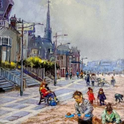 Jeux de plage à Houlgate de Daniel Davoine