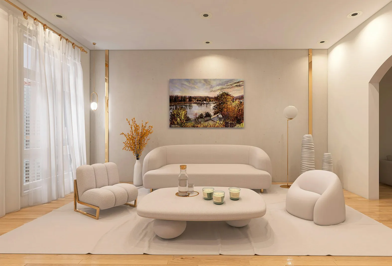 Les hauts de Duclair de Daniel Davoine dans un décor