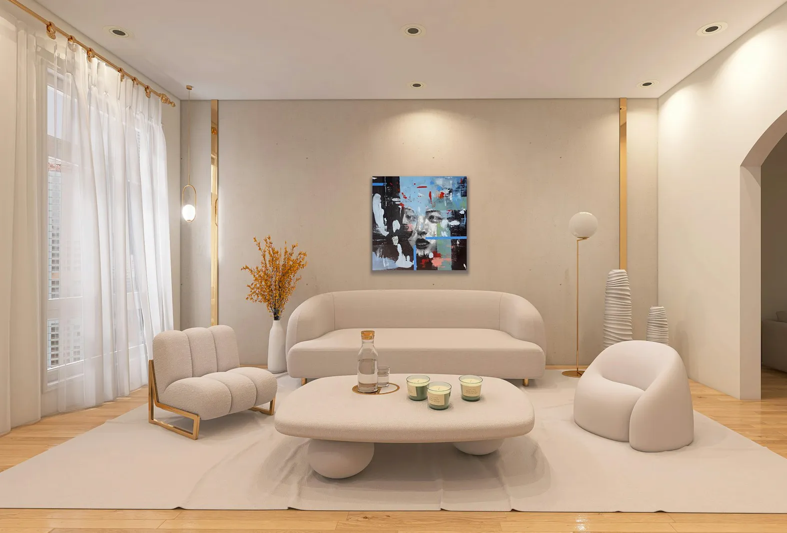 Œuvre 14 de Didier Robert dans un décor