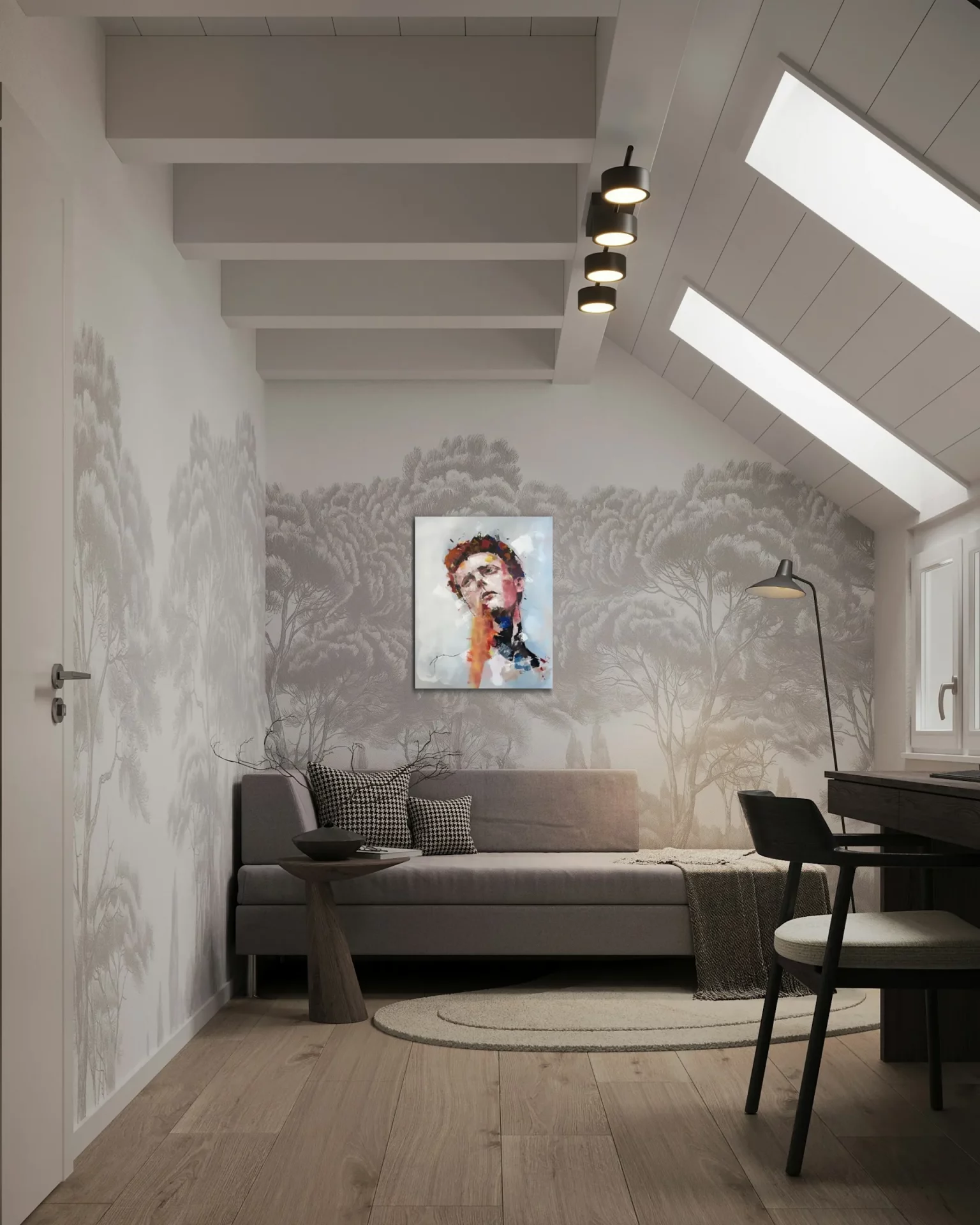 Œuvre 18 de Didier Robert dans un décor