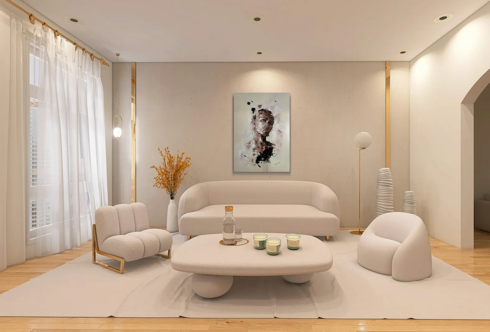 Œuvre 19 de Didier Robert dans un décor