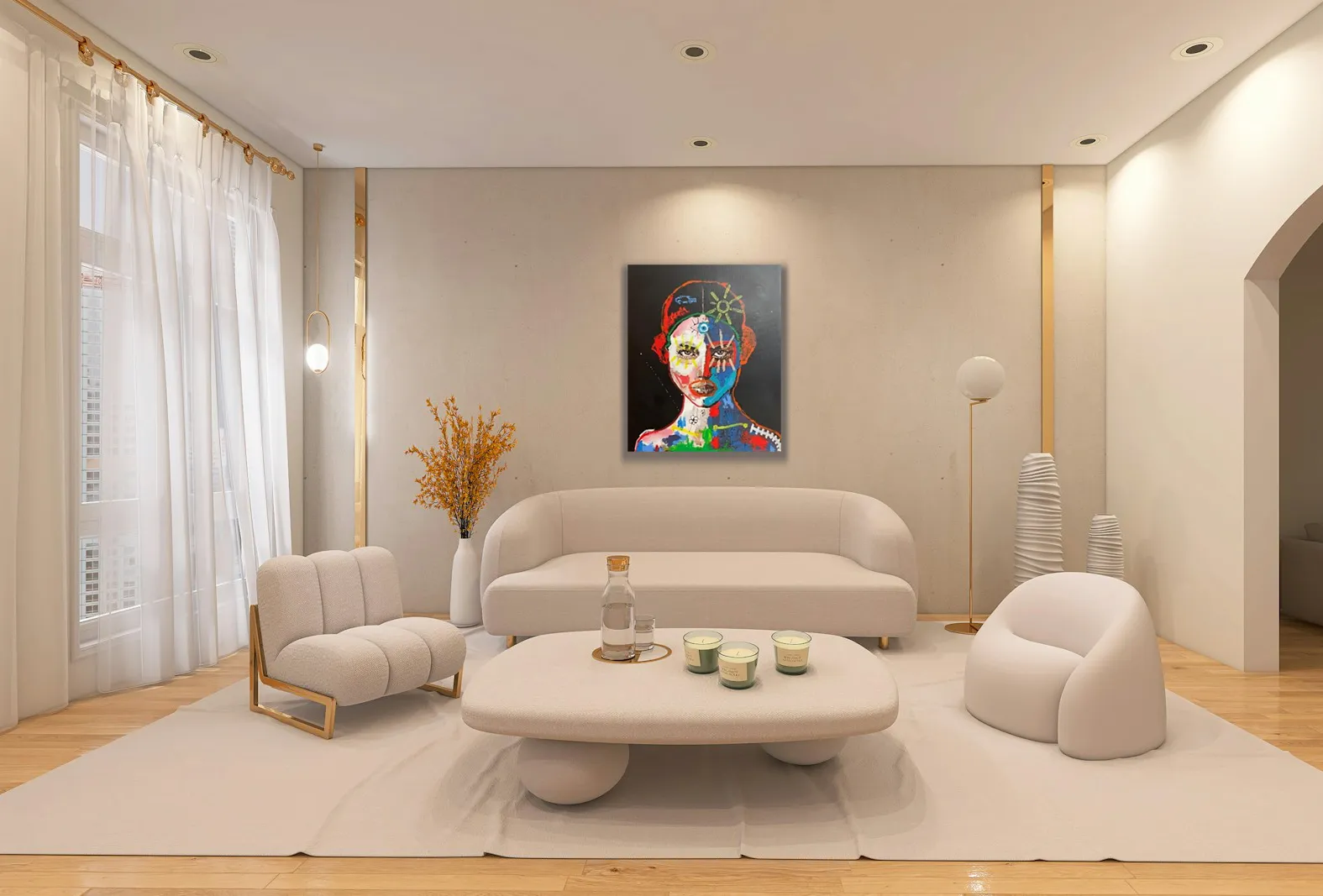 Œuvre 7 de Didier Robert dans un décor