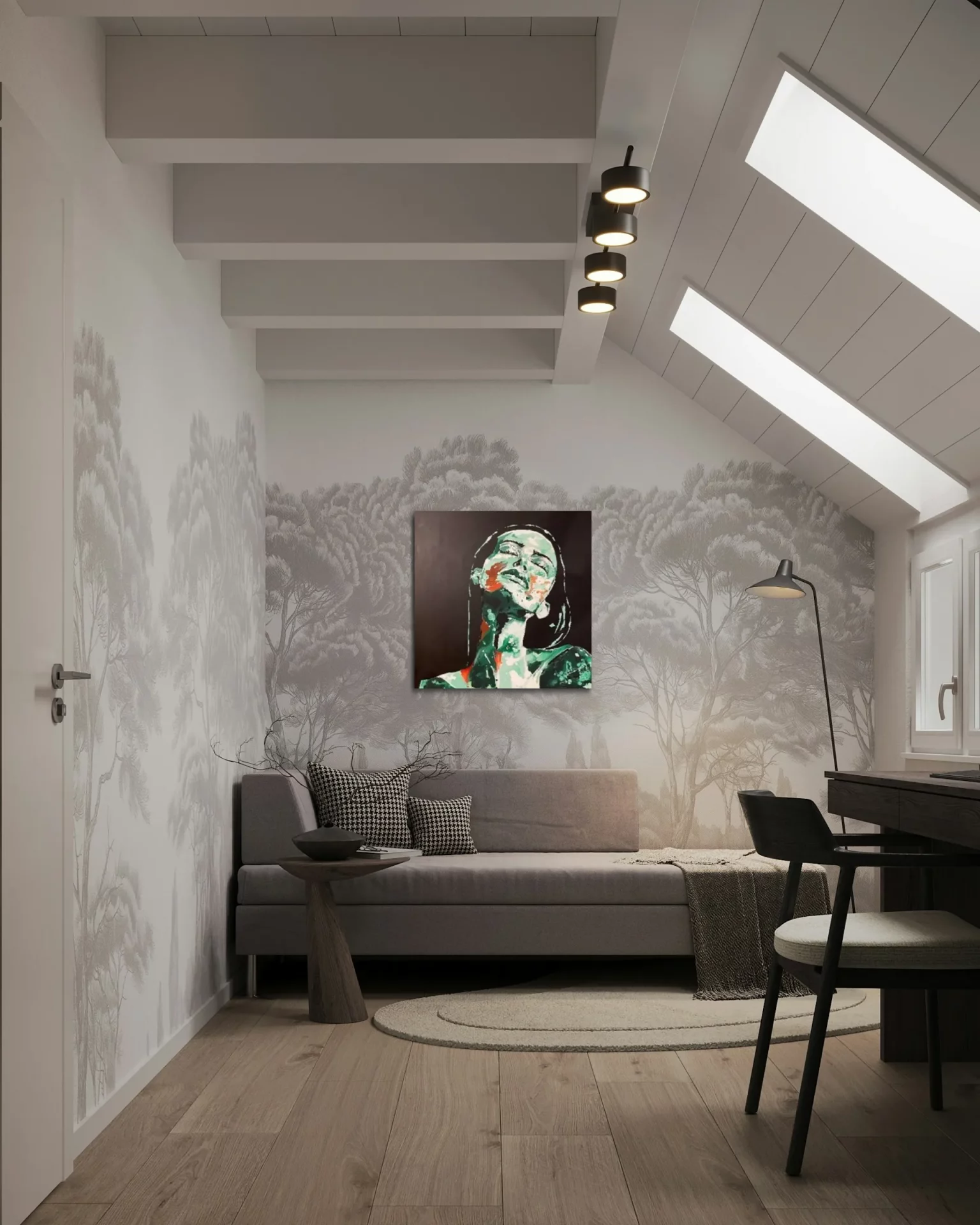 Œuvre 9 de Didier Robert dans un décor