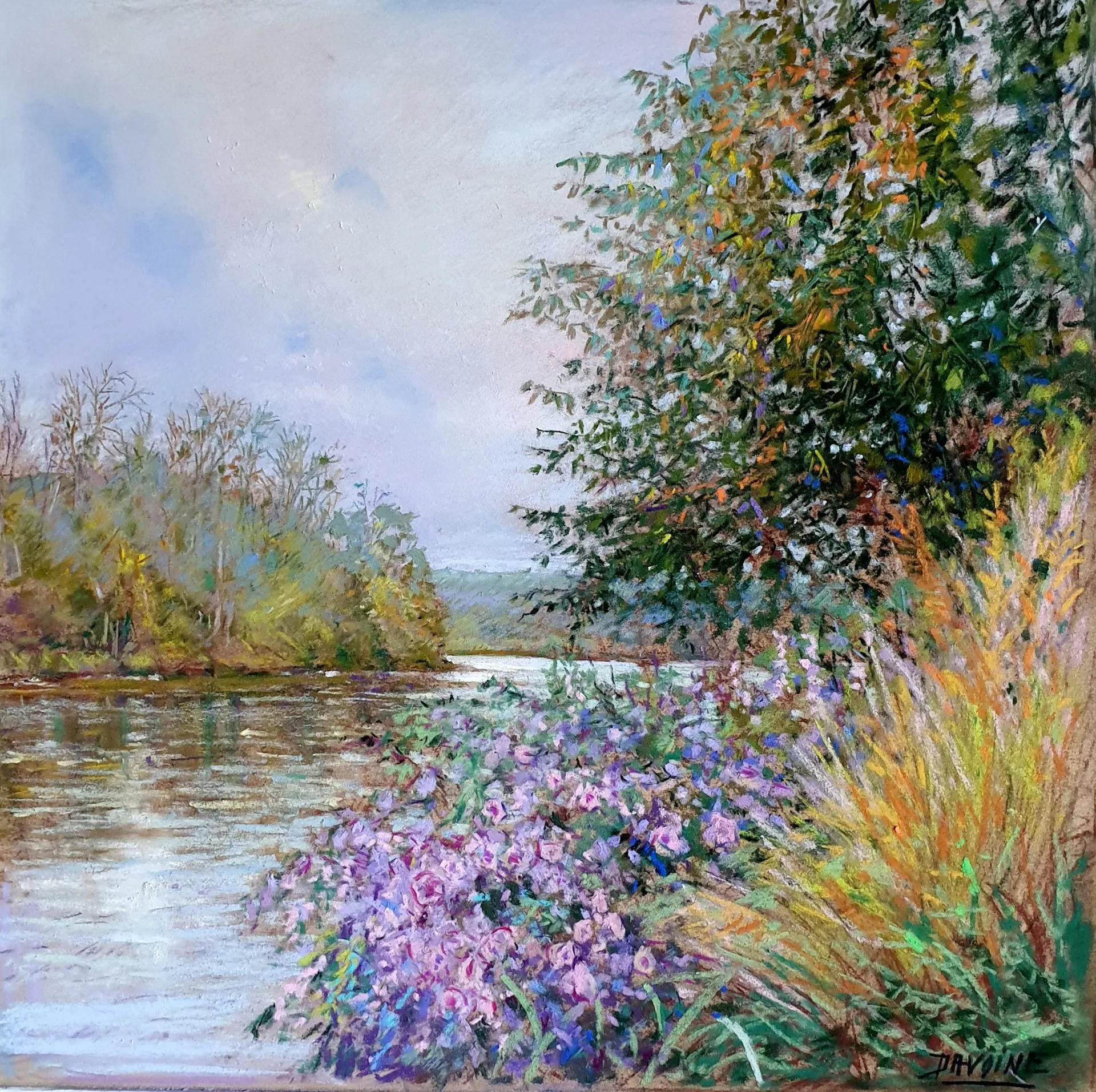 Paysage d'automne à Poses de Daniel Davoine