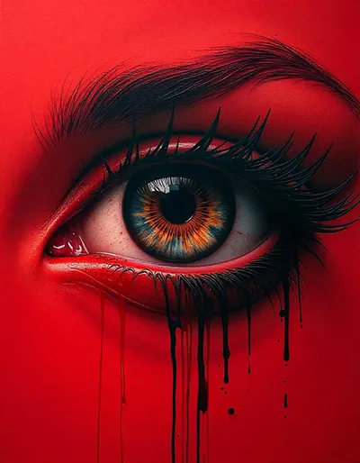 Peinture contemporaine d'un œil Peinture contemporaine d'un œil
