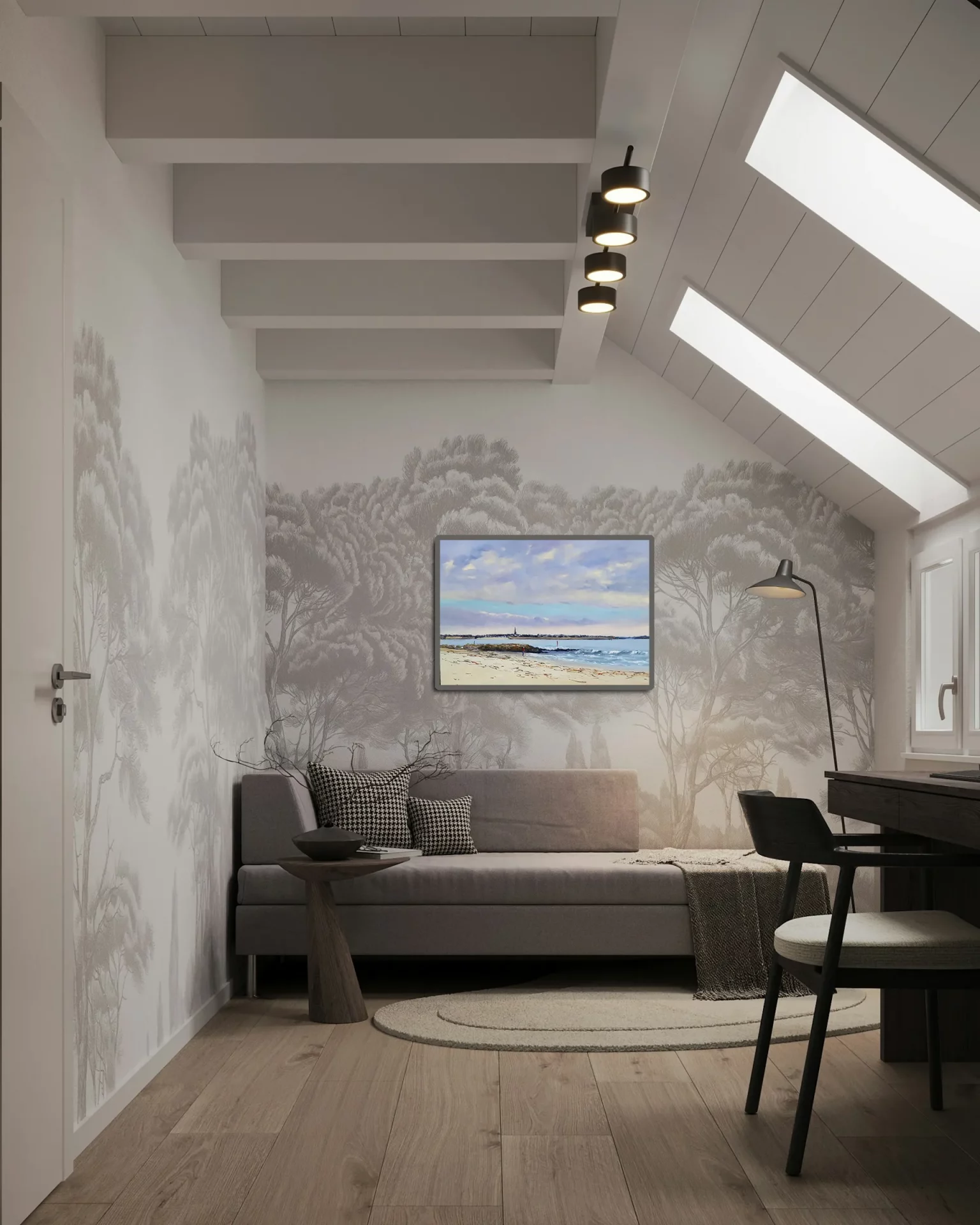 Port Louis vu de L'Armor de José Daoudal dans un décor