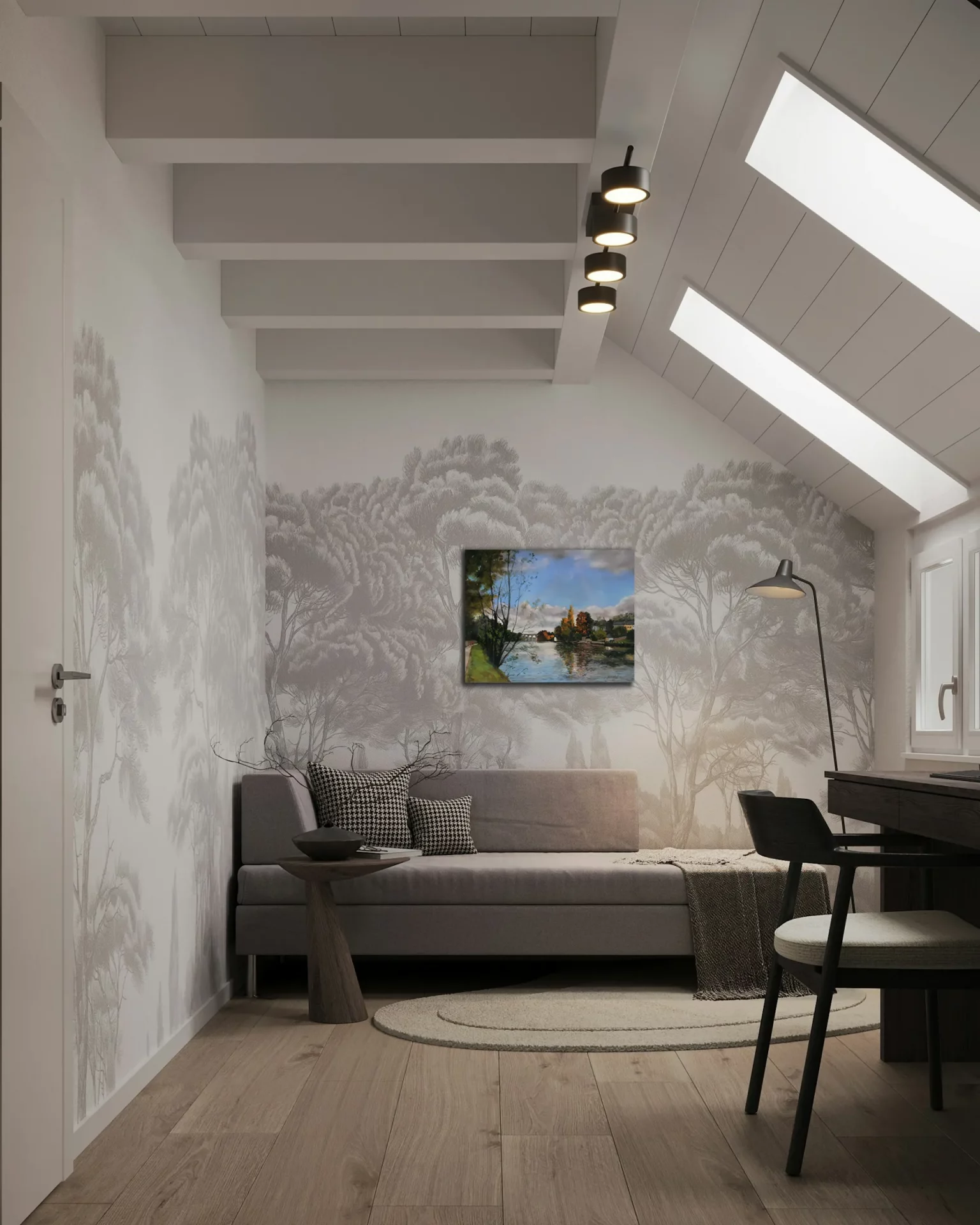 Sur la Mayenne de José Daoudal dans un décor